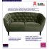 Fotografia Pikowana sofa Raffa - zielona z kategorii Wypoczynki