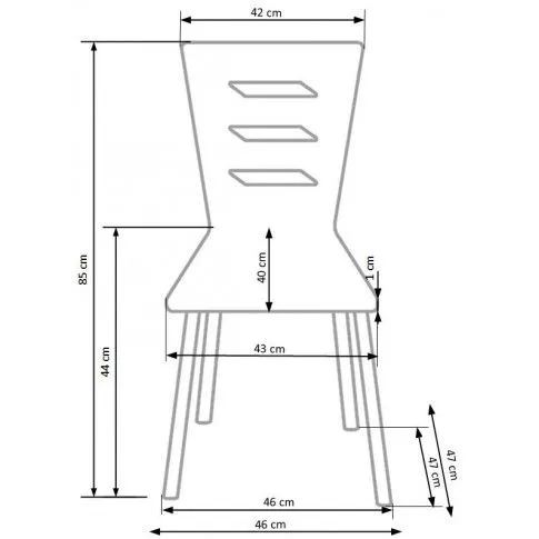 Zdjęcie profilowane krzesło drewniane Entor 2X | Edinos.pl