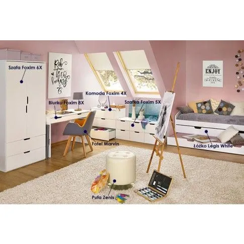 Zdjęcie komoda biały połysk Gaspar 4X | Edinos.pl