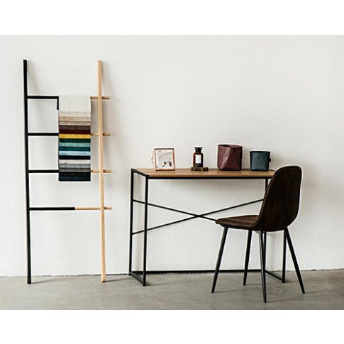 Zdjęcie loftowe biurko Esmond dąb minimalistyczne - sklep Edinos.pl