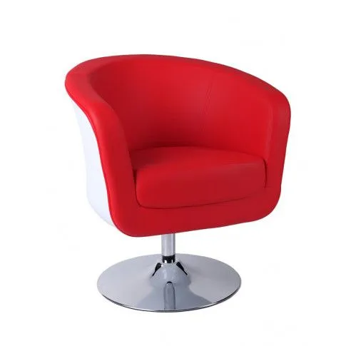 Zdjęcie produktu Komfortowy fotel wypoczynkowy Novel - czerwony.