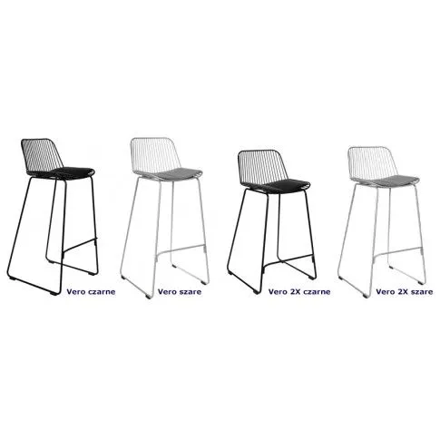 Zdjęcie loftowy hoker Marlo szary do restauracji | Edinos.pl