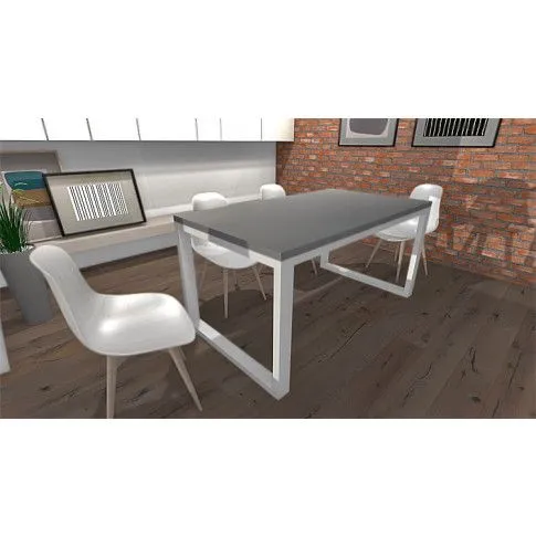 Szczegółowe zdjęcie nr 6 produktu Prostokątny stół Beril 120x60 - szary