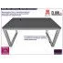 Fotografia Prostokątny stół Primo 120x60 - szary z kategorii Stoły laminowane i MDF