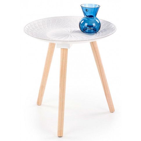 Zdjęcie produktu Okrągły stolik kawowy Essa - biały.