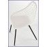 Zdjęcie białe, nowoczesne krzesło druciane Inder - sklep Edinos.pl