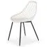 Zdjęcie produktu Druciane krzesło ażurowe Inder - białe.