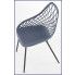 Zdjęcie szare nowoczesne krzesło druciane Inder - sklep Edinos.pl