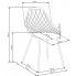 Szczegółowe zdjęcie nr 6 produktu Druciane krzesło styl minimalistyczny Inder - beżowe