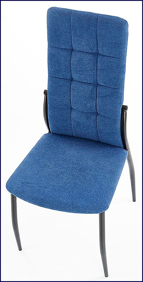 Niebieskie krzesło pikowane Holden