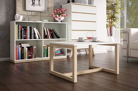 Designerski stolik Nevika - buk