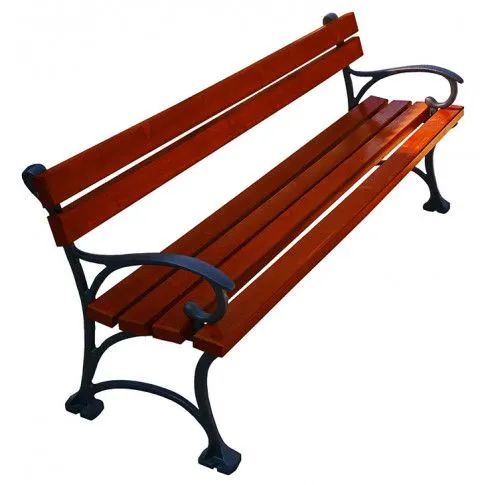 Szczegółowe zdjęcie nr 4 produktu Ławka ogrodowa Uderon 3X z podłokietnikami 150 cm - 7 kolorów