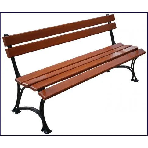 Szczegółowe zdjęcie nr 4 produktu Żeliwna ławeczka parkowa Novesa 4X 150cm - 7 kolorów