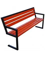 Nowoczesna ławka parkowa Francis 180 cm - 84 kolory w sklepie Edinos.pl
