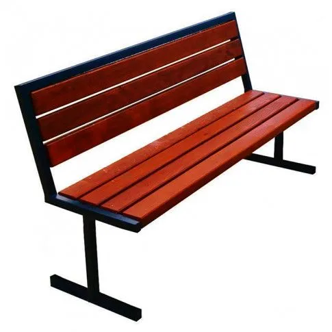 Szczegółowe zdjęcie nr 4 produktu Nowoczesna ławka parkowa Nelsi 2X 150 cm - 84 kolory