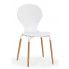 Zdjęcie produktu Krzesło w stylu skandynawskim Dima - Białe.