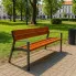 Zdjęcie drewniana ławka parkowa Chess 150 cm | Edinos.pl