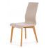 Zdjęcie produktu Tapicerowane krzesło drewniane Laris - beż + dąb miodowy.