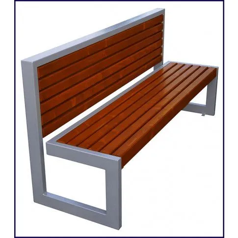 Zdjęcie drewniana ławka parkowa Habi 2X | Edinos.pl