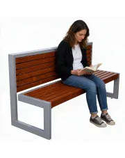 Ławka parkowa Habi 2X 150 cm - 84 kolory w sklepie Edinos.pl