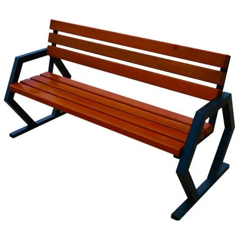 Zdjęcie produktu Nowoczesna ławka parkowa Flevo 180 cm - 84 kolory.
