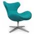 Zdjęcie produktu Fotel wypoczynkowy Hotun - turkusowy.