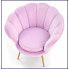 Zdjęcie różowy fotel muszelka Shelli - sklep Edinos.pl
