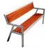 Zdjęcie produktu Nowoczesna drewniana ławka parkowa Atena 150 cm - 84 kolory.
