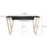 Szczegółowe zdjęcie nr 5 produktu Czarne minimalistyczne biurko Molly 3X 