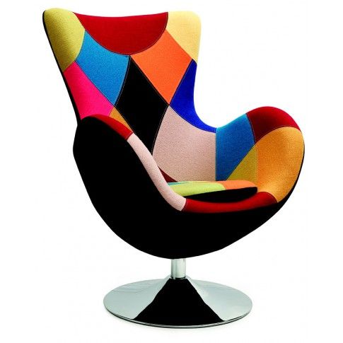 Zdjęcie produktu Obrotowy fotel uszak wypoczynkowy Zoltis - patchwork.