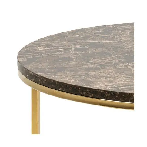 Zdjęcie elegancki stolik kawowy Glamis złoty gamour | Edinos.pl