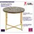 Fotografia Elegancki stolik kawowy Glamis - złoty z kategorii Stoliki kawowe