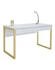 Skandynawskie biurko młodzieżowe drewniane 100 cm - Inelo X8 w sklepie Edinos.pl