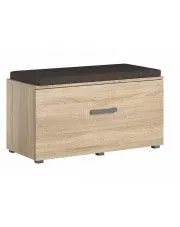 Naturalna szafka na buty siedzisko Paso - sonoma w sklepie Edinos.pl