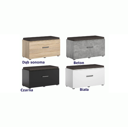 Funkcjonalne szafki na buty Adon z siedziskiem