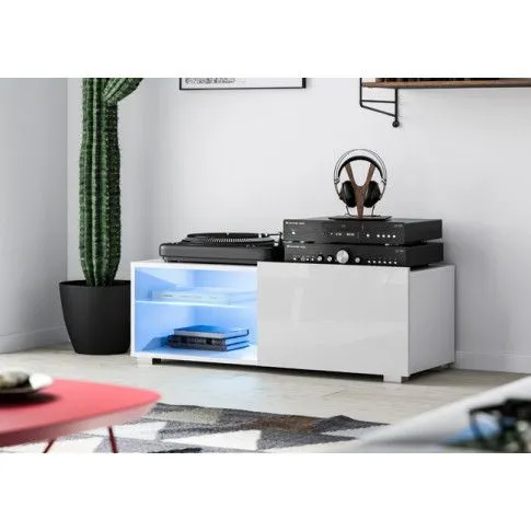 Zdjęcie elegancka szafka rtv Kalan biała praktyczna | Edinos.pl