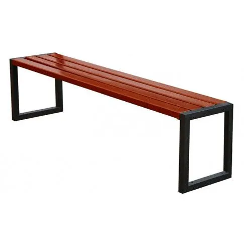 Szczegółowe zdjęcie nr 4 produktu Ławka miejska drewniana Travis 180 cm bez oparcia - 84 kolory