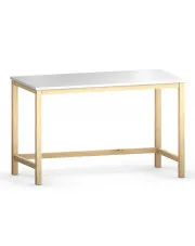 Skandynawskie biurko na drewnianych nogach 120x60 - Inelo T3 w sklepie Edinos.pl