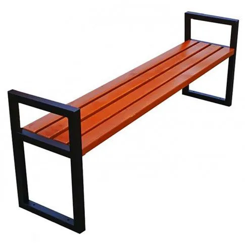 Szczegółowe zdjęcie nr 4 produktu Nowoczesna ławka parkowa Ikas 150 cm - 84 kolory