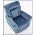 Szczegółowe zdjęcie nr 5 produktu Tapicerowany rozkładany fotel wypoczynkowy Ervin - ciemnoniebieski