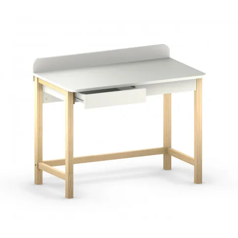 Zdjęcie produktu Małe biurko dla dziecka Margo w kolorze białym - styl skandynawski.