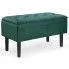 Zdjęcie produktu Pikowana ławka otwierana siedzisko Emir - zielona.