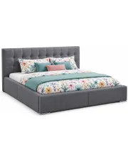 Dwuosobowe łóżko tapicerowane 140x200 Alasko 2X - 44 kolory w sklepie Edinos.pl