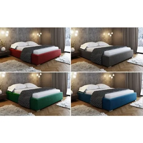 Szczegółowe zdjęcie nr 6 produktu Łóżko tapicerowane Gefros 140x200 - 44 kolory