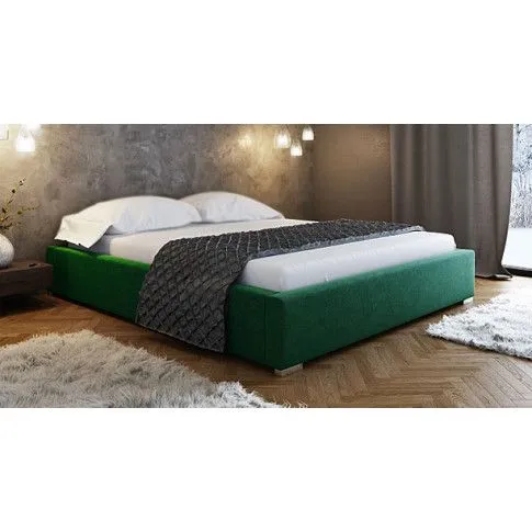 Szczegółowe zdjęcie nr 8 produktu Łóżko tapicerowane Gefros 160x200 - 44 kolory