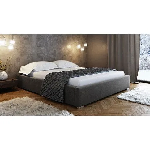 Szczegółowe zdjęcie nr 9 produktu Łóżko tapicerowane Gefros 200x200 - 44 kolory