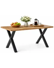 Duży drewniany loftowy stół rozkładany Salmo w sklepie Edinos.pl