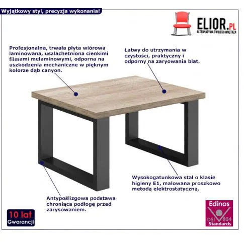 Fotografia Loftowa ława Distrel - dąb canyon z kategorii Ławy i stoliki