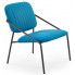 Zdjęcie produktu Industrialny fotel wypoczynkowy Venser - niebieski.