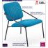 Fotografia Industrialny fotel wypoczynkowy Venser - niebieski z kategorii Fotele wypoczynkowe